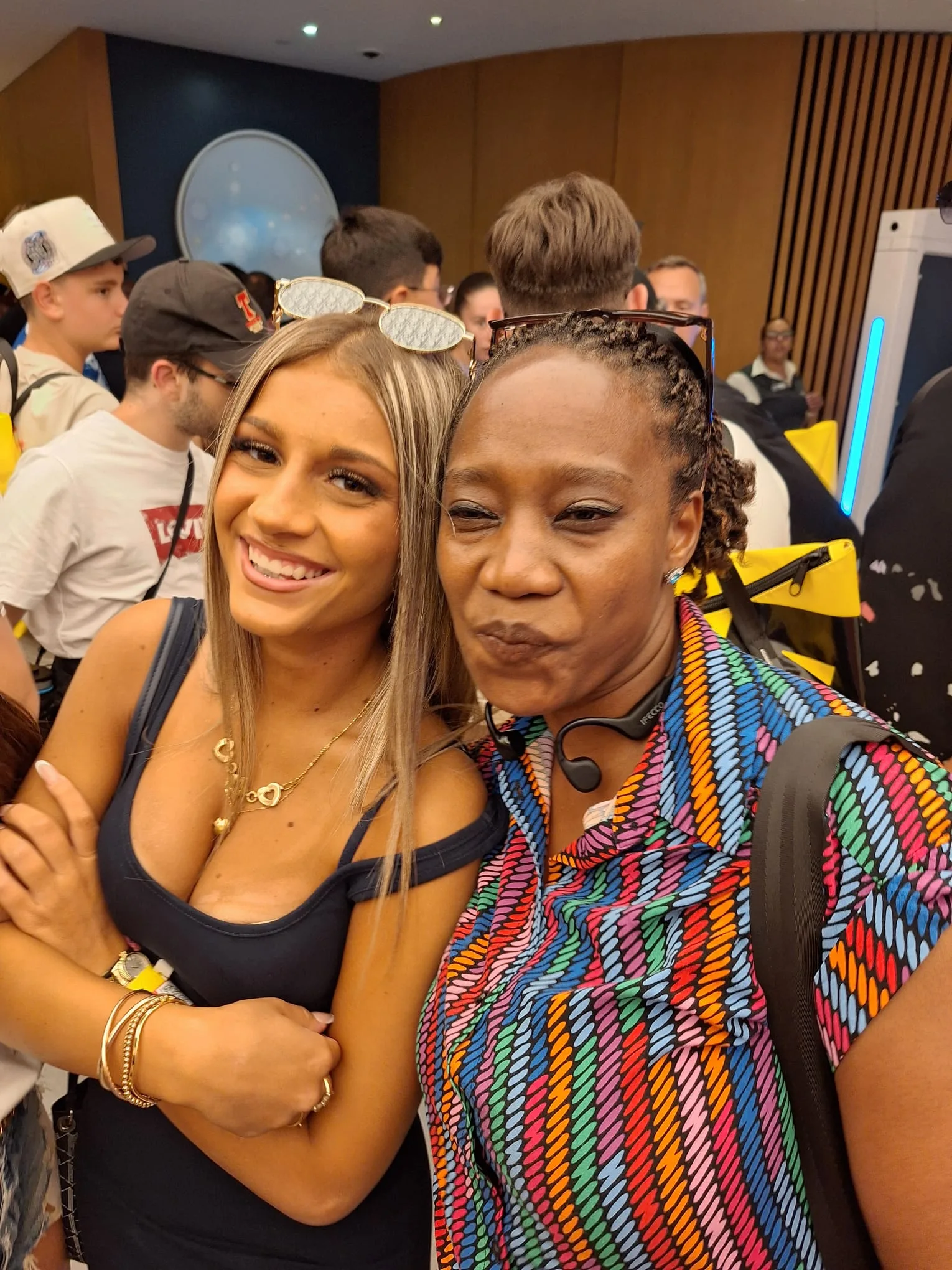 Selfie con Cleopatra Chibomba Mutinta durante il pomeriggio a Manhattan