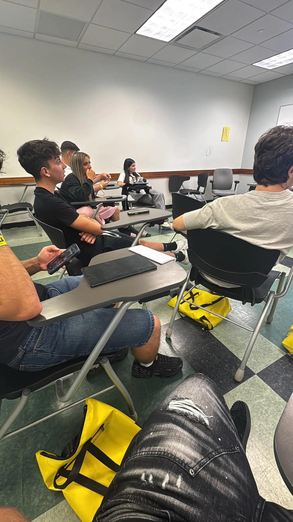 Un momento di lezione in aula al Ramapo College